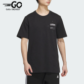 TEE Adidas LOGO 男女运动休闲圆领T恤JI9076 阿迪达斯正品