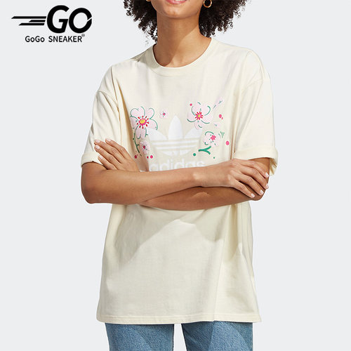 Adidas/阿迪达斯正品三叶草女子运动宽松短袖T恤IP3751