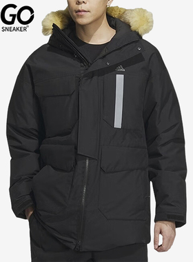 Adidas/阿迪达斯正品2023男子防风保暖休闲羽绒服IS0366