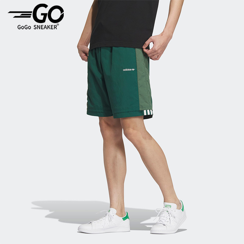 Adidas/阿迪达斯正品三叶草夏季拼接男子运动短裤IU4799