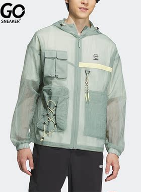 Adidas/阿迪达斯正品夏季工装Neo男子运动休闲夹克IA6861