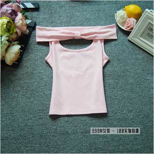 一字肩T恤时尚漏洞修身显瘦体恤2024年夏季纯色设计感上衣女1581