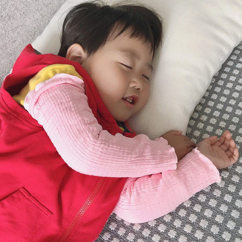 儿童纯棉护手臂套睡觉保暖加厚加长宝宝护膝老人保暖男女士袜套