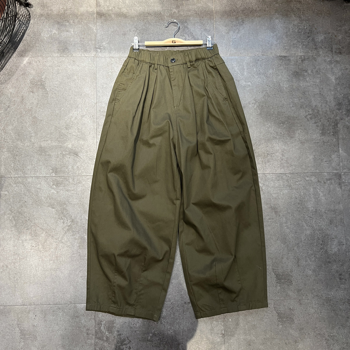 thumbnail for Japanese Aramco Clicker solid color wide-leg pants, men's and women's casual ultra-loose cargo pants, simple and versatile cloth pants, mountain trend
