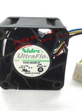 NIDEC W40S12BGB5-07 4028 12V0.42A 思科C3850-FAN-T2交换机风扇