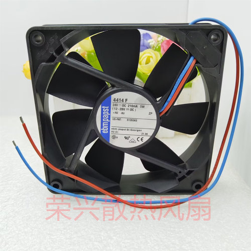全新德国 轴流风机 4414F 12025 24V 5W 变频器散热风扇