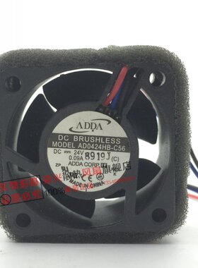 原装 协禧ADDA AD0424HB-C56 4020 24V 0.09A 3线 变频器散热风扇