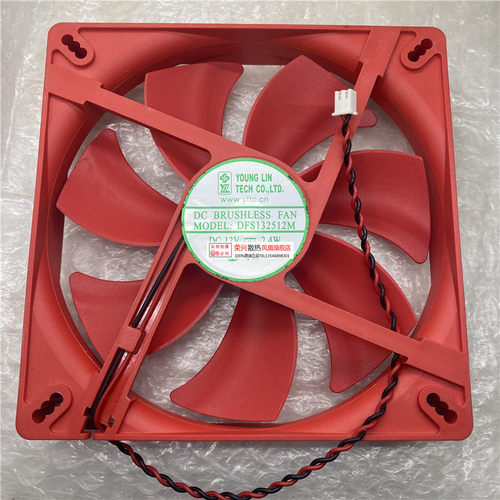 全新DFS132512M 13525 12v 2.4w 13.5厘米电脑机箱电源风扇