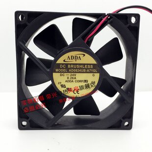 ADDA AD0824UB-A71GL 8025 8CM散热风扇 24V 0.26A大风量电梯风扇