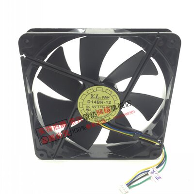 全新悦伦YaLn 14025 D14BH-12 12V 0.70A 电脑机箱散热风扇 2/4线