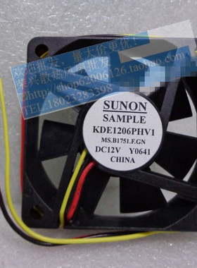 全新 SUNON 6015 12V 磁悬浮电源风扇 KDE1206PHV1 MS.B1751.F.GN