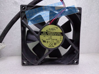 ADDA AD0824LB-A70GL 8cm 8025 24V 0.09A 2线变频器散热风扇