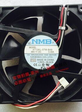 NMB 12032 48V散热风扇 4712KL-07W-B49/B46/B69/B66/B36/B20/B30