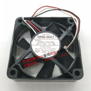24V 变频器风扇 M50 3线 0.18A 6015 NMB M59 05W 2406RL