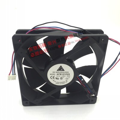 台达AFB1212VH-R00 12025 12V 0.60A 3线报警4506 4503交换机风扇