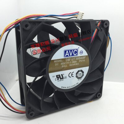 奇宏AVC 12738 48V 0.86A 12.7cm机箱风扇 DB12738B48F-P014