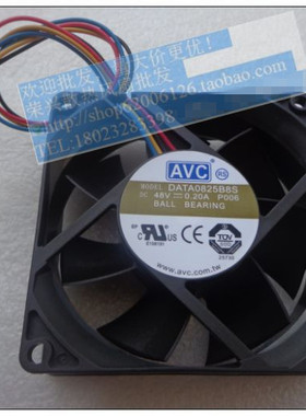 奇宏AVC 8025 48V 0.20A 4线 中兴设备专用风扇 DATA0825B8S-P006
