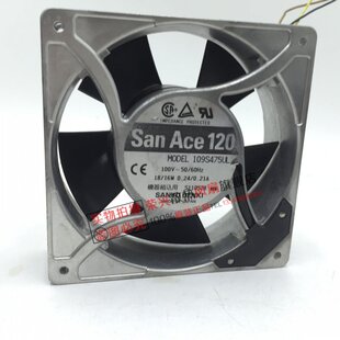 铝框 12038 109S475UL 100V 16W电感散热风扇 Sanyo三洋 12CM