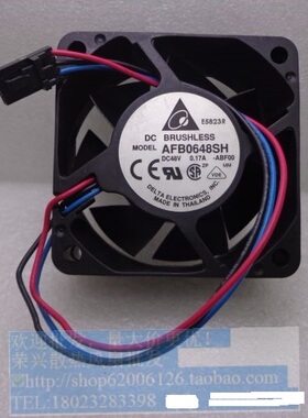 台达6cm 6025 48V 0.17A 双轴承 变频器风扇 AFB0648SH