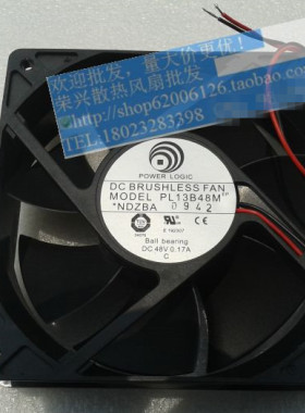 全新动力12038 PL13B48M 48V 0.17A双滚珠轴承电信专用风扇