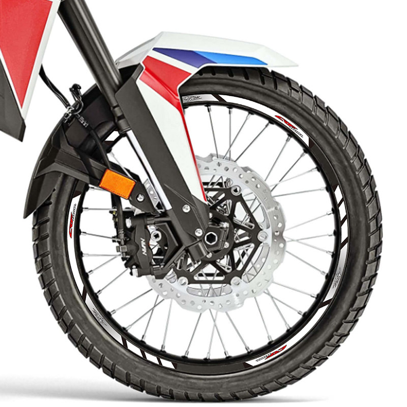 适用于本田 CRF1100L改装反光轮圈贴纸轮胎内圈贴画防水钢圈贴花