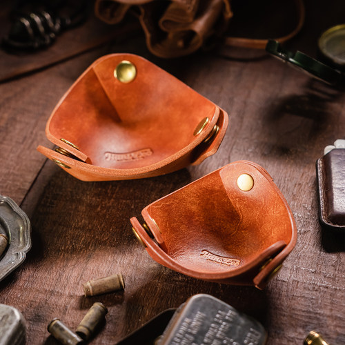 大汉原创三角牛皮醒草盘收纳便携