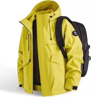 上衣男 夹克户外冲锋衣外套防风防水休闲百搭风衣男装 春秋季 男女款