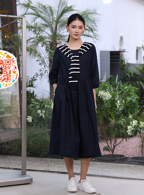 ART艺域女装正品专柜2026春新款都市淑女休闲纯色连衣裙R1L021