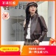 专柜2024秋日系机车百搭复古工装 ART艺域女装 正品 皮衣外套P3W026