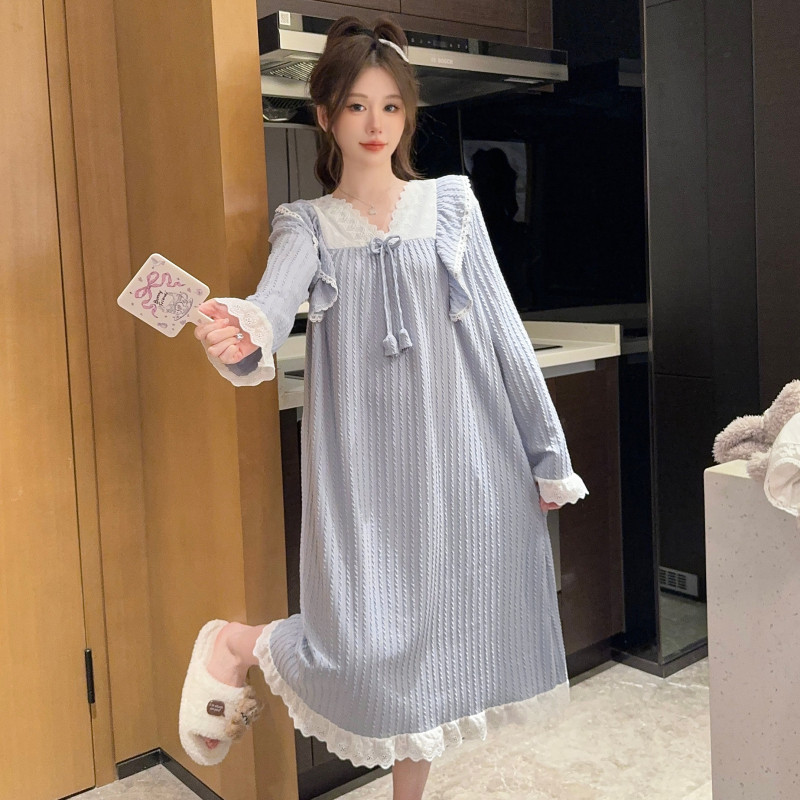 特大码睡裙女公主风睡衣家居服