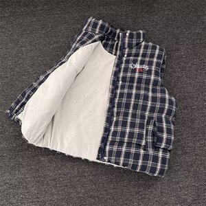 格子立领假面马甲棉服B29-75图片