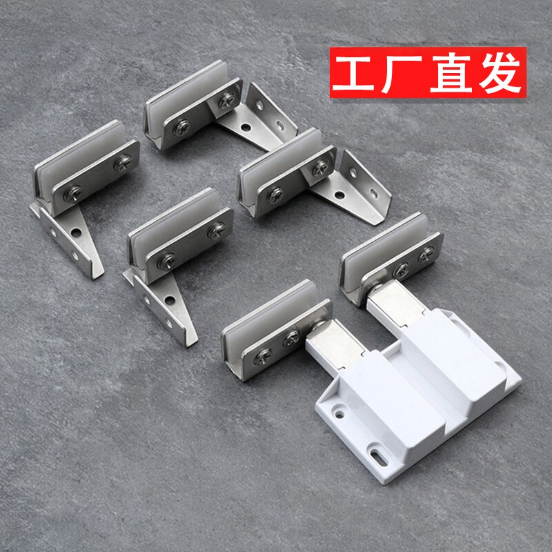免开孔玻璃铰链上下夹合页