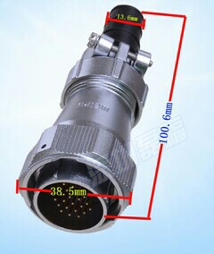 航空插头插座 防水连接器 20芯 24芯 16芯 WY28J16TI   WY28J20TE
