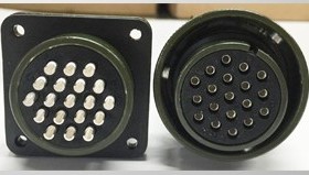 MS3057-12A 航空插头插座 卡扣 螺纹式  19芯