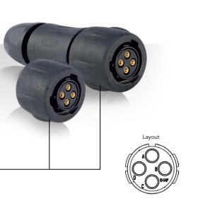 原装进口连接器   4芯   SOURIAU-SUNBANK / EATON