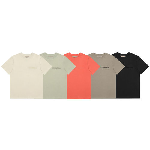 欧美潮牌ess短袖男 复线ESSENTIALS短袖印花高街宽2024潮牌短袖男