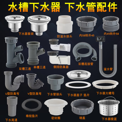 厨房水槽下水器盖子漏斗洗菜盆塞