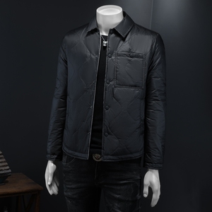 2024冬季新款休闲翻领保暖棉服QT212-F7727- P225 假模图图片