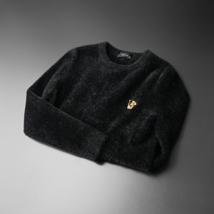 3721 冬季新款提花加厚水貂绒保暖毛衣 P135 238图片