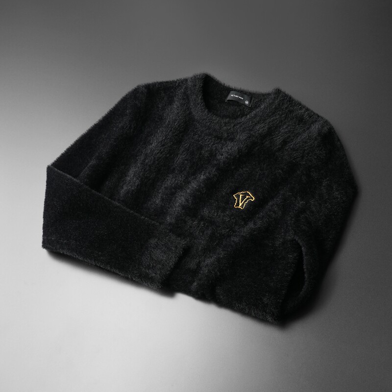 3720冬季新款提花加厚水貂绒保暖毛衣P135238,男装针织衫/毛衣,钱塘2010-1