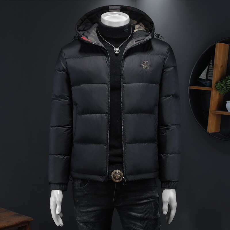 2024冬季新款连帽休闲白鸭绒羽绒服QT212-F7737-P310 假模图图片