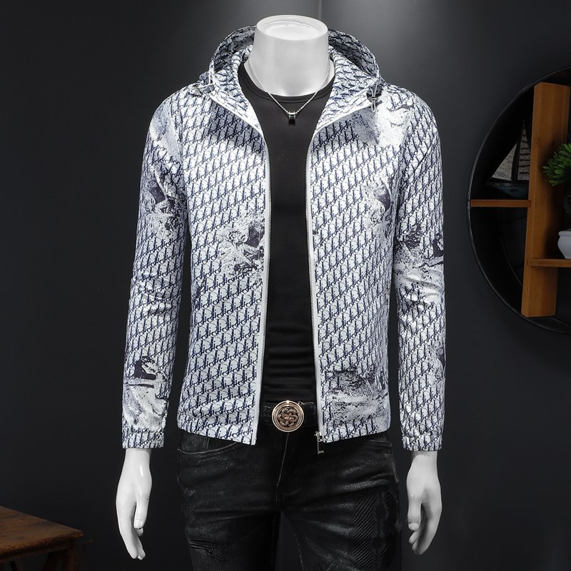 2024秋季热销连帽休闲夹克货号7660-P175假模图，男装夹克，钱塘2010-1