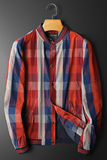 2026秋季热销潮男个性休闲百搭格子夹克衫货号6692-P165，男装夹克，钱塘2010A
