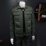 2024冬季新款翻领休闲90充绒白鸭绒羽绒服QT212-F7729-P310假模图，男装羽绒服，钱塘2010-1