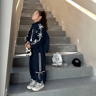 女童套装2026春装新款儿童运动外套休闲裤子两件套中大童春秋季潮