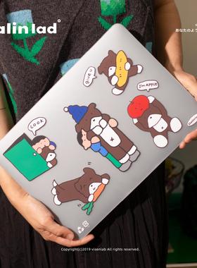 DALINlad大林【小狗系列】插画可爱适苹果MacBookPro13air笔记本14寸16寸M3M4透明全包25新款电脑保护壳防摔