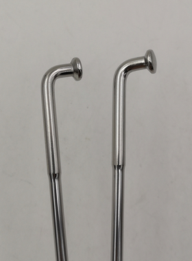 304不锈钢材质8G-9G直径4.0-3.5mm弯头银色摩托车车轮变径辐条