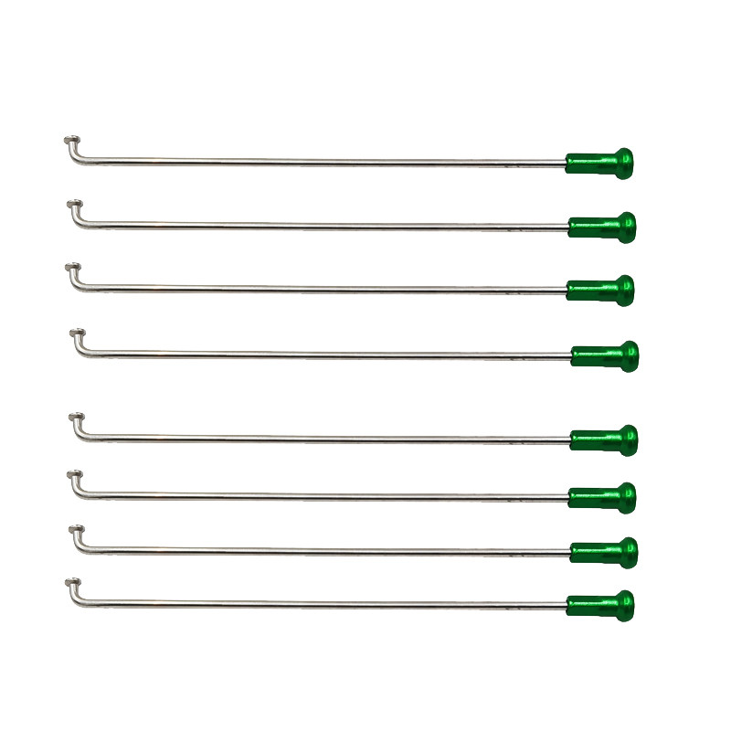 9G弯头直径3.5mm材质304不锈钢银色摩托车辐条钢丝配铝合金帽