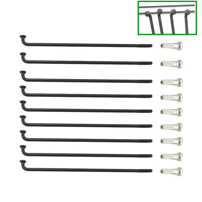 DT Champion冠军辐条黑色等直径1.8/2.0mm弯头长度80-305mm定做