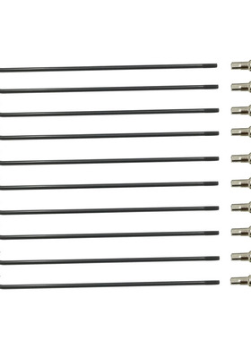 12号直径2.6mm圆电动车辐条45#钢材质黑色等径电动自行车车轮辐条